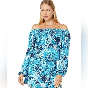 LILLY PULITZER Lana Skort Romper Mermazing Resort White